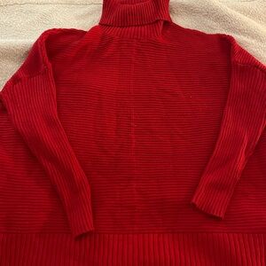 Red Turtleneck Sweater